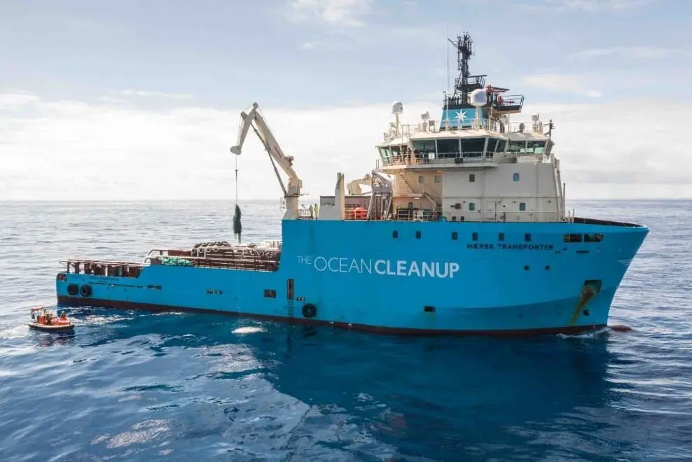 the ocean cleanup vessel