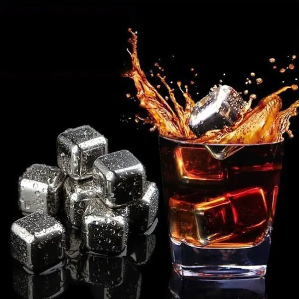 stainless steel ice cubes