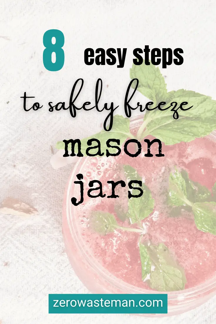 easy freeze mason jar