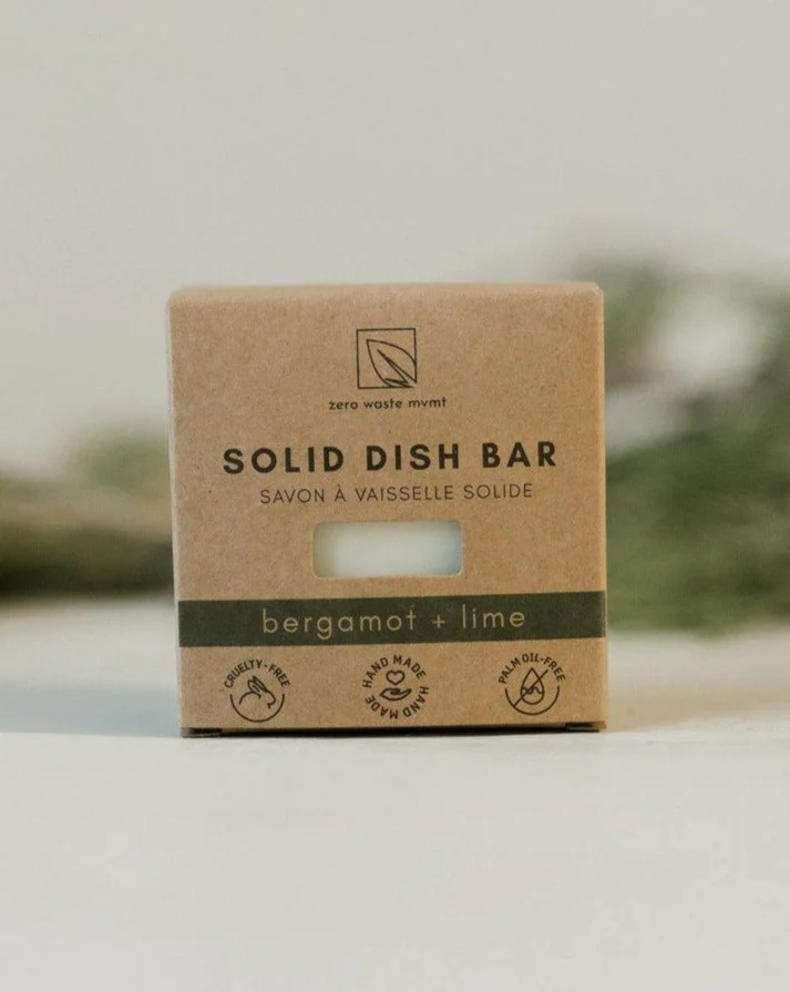 solid dish soap bar bergamot lime dish soap bar zero waste mvmt