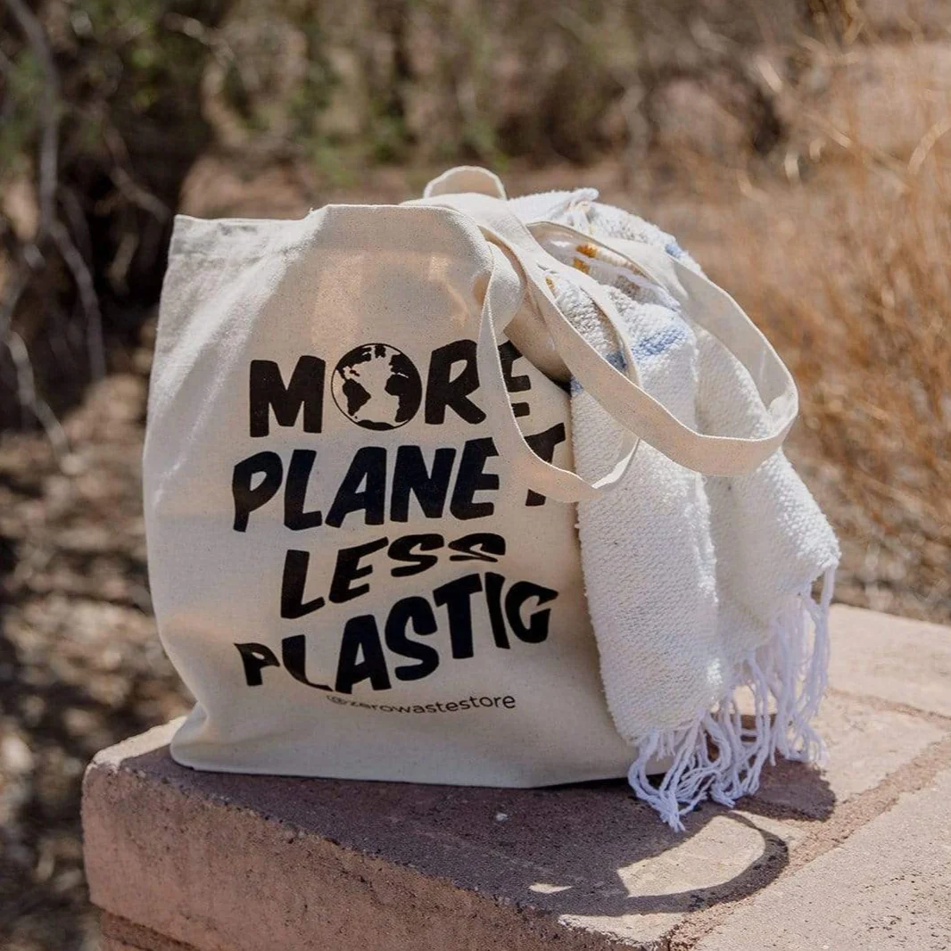 zero waste store more planet less plastic organic tote bag 30082802090095